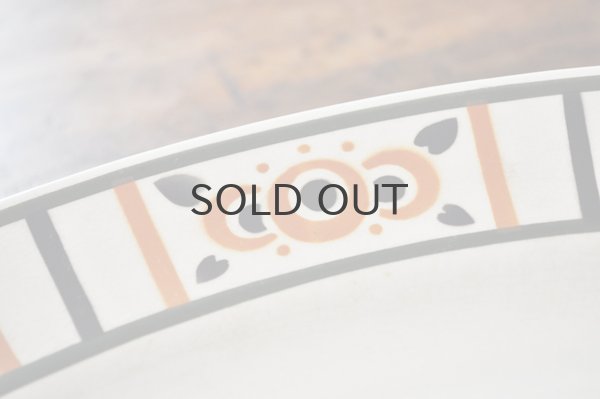 画像3: フランス・LUNEVILLE(リュネヴィル)K&G 楕円大皿/ステンシル