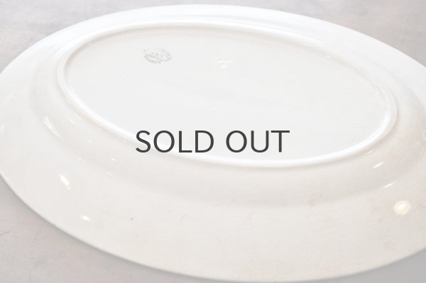 画像6: フランス・LUNEVILLE(リュネヴィル)K&G 楕円大皿/ステンシル