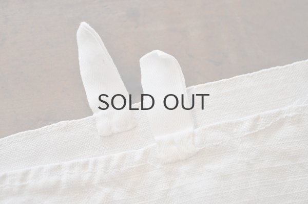 画像7: フランス・アンティーク ホームスパンリネントルション/CG/ホワイト