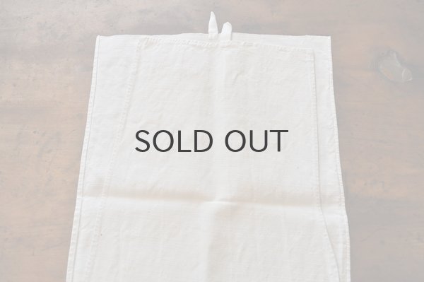 画像4: フランス・アンティーク ホームスパンリネントルション/CG/ホワイト