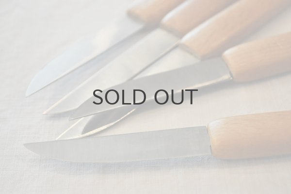 画像2: オランダ・ヴィンテージ 卓上デザートナイフ/5本セット