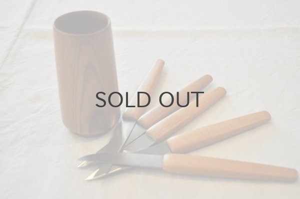 画像1: オランダ・ヴィンテージ 卓上デザートナイフ/5本セット