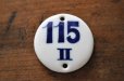 画像1: ドイツ・ヴィンテージ 陶器製ナンバープレート/丸/115II (1)