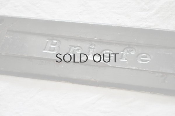 画像7: ドイツ・ヴィンテージ スチール製レタースロット（郵便受け口）黒/Briefe