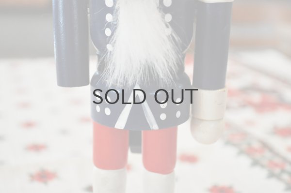 画像4: 【訳あり】ドイツ・ヴィンテージ木製くるみ割り人形/青