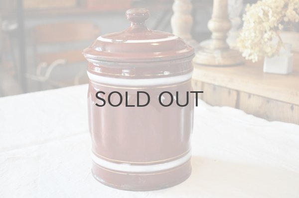 画像4: フランス・アンティーク ホーロー エナメル キャニスター/Chicoree（チコリ）