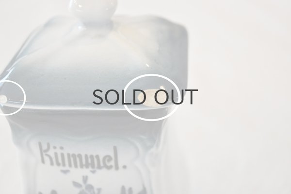 画像5: ドイツ・ヴィンテージ陶器製スパイスキャニスター/スワン/Kummel（キャラウェー）