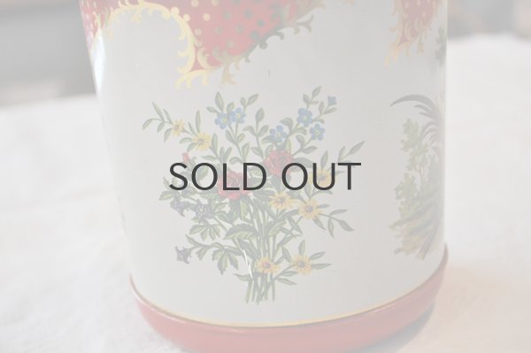 画像5: ドイツ・ヴィンテージTIN缶/ツバメと花/丸