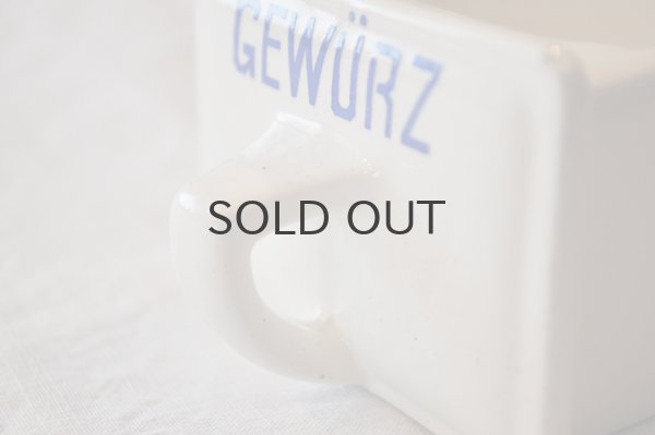 画像7: ドイツ・ヴィンテージ陶器製 スパイス引出し/GEWURZ