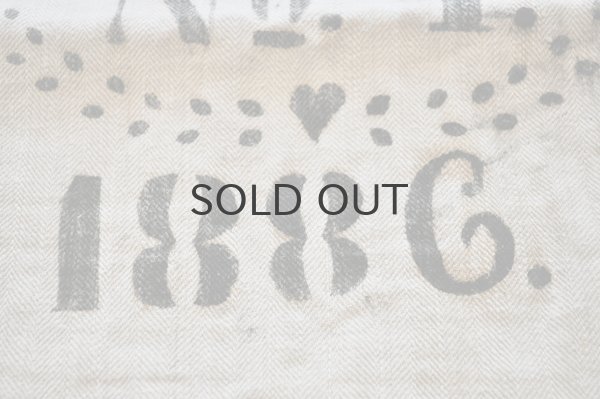 画像4: ドイツ・アンティーク グレインサック（麻袋）/フラクトゥールNo4/1886