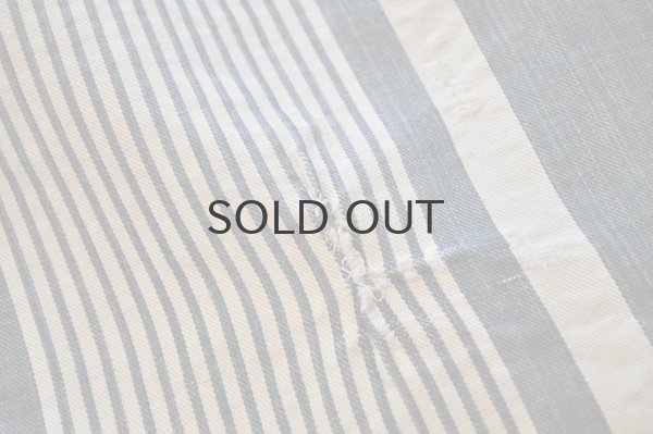 画像9: フランス・アンティーク コットンティッキング/ネイビー×ホワイト/大サイズ