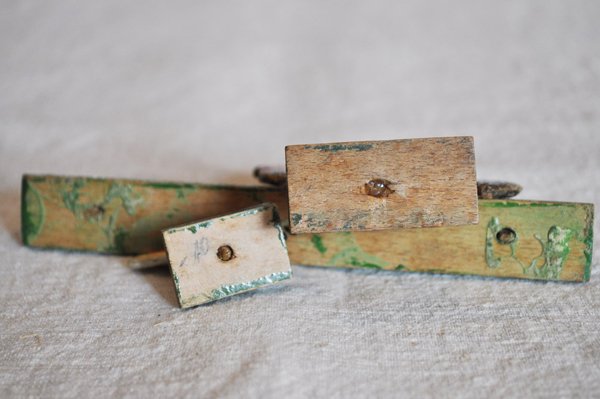 画像6: ドイツ・ヴィンテージ 木の動物たち/柵(緑)、ニワトリ、ハト