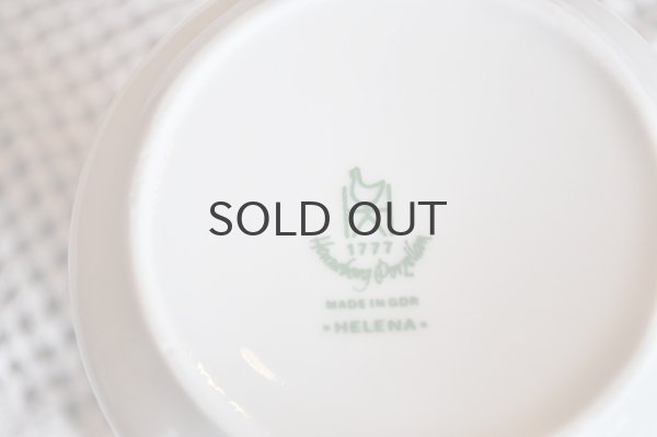 画像6: ドイツ・東ドイツHennebergPorzellanミルクピッチャー(クリーマー)/赤×緑