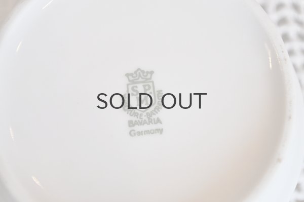 画像5: 【訳あり】ドイツ・BAVARIA両手付スープマグ/オレンジ花