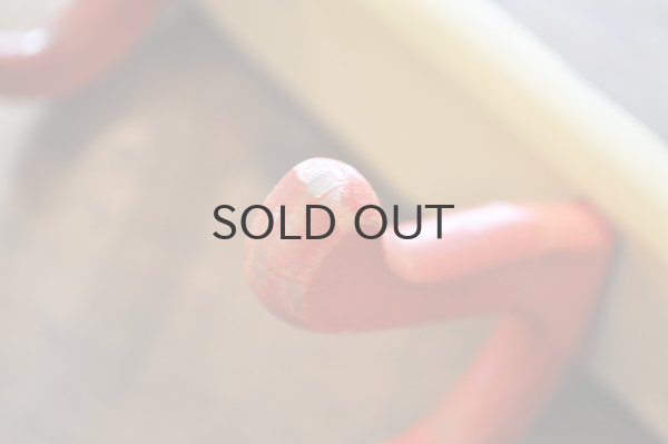 画像5: ドイツ・ヴィンテージ木製3連フック/アイボリー×レッド