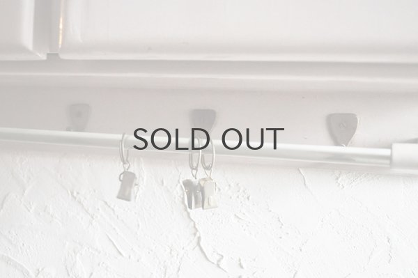 画像3: 【送料無料】ドイツ・ヴィンテージ フック付き壁掛け収納棚/薄グレーホワイト