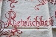 画像4: ドイツ・アンティーク赤い刺繍のタペストリー壁掛け飾り/Beinlichkeil