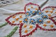 画像3: ドイツ・ヴィンテージ 刺繍のテーブルセンター／楕円／縁レース (3)