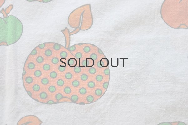 画像4: ドイツ・ヴィンテージ 子供シーツ/りんご