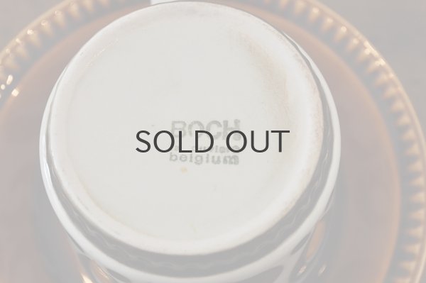 画像4: ベルギー BOCH（ボッホ）カップ＆ソーサー/ステンシル鳥/レアパターンC