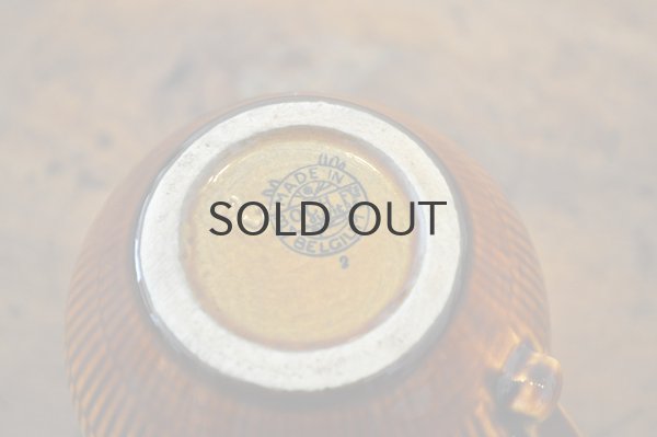 画像6: ベルギー BOCH（ボッホ）ミルクピッチャー/あめ色/かごレリーフ