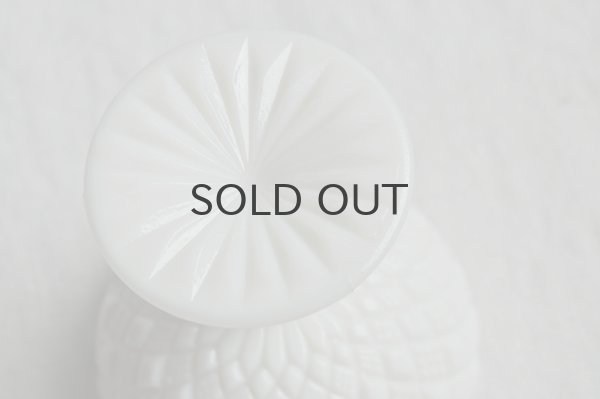 画像6: フランス・アンティーク プレスミルクガラスのコンポート/ホワイト