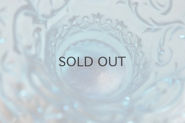 画像4: フランス・アンティーク ガラスのコンポート/ブルー