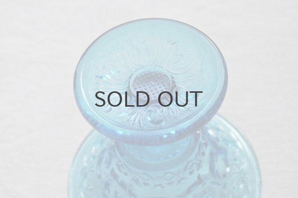 画像5: フランス・アンティーク ガラスのコンポート/ブルー