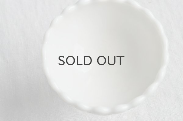 画像5: フランス・アンティーク プレスミルクガラスのコンポート/ホワイト