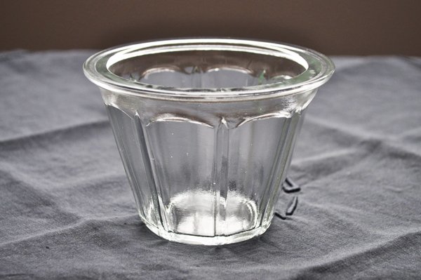画像1: フランス・アンティーク ガラスジャムポット（瓶）/円錐