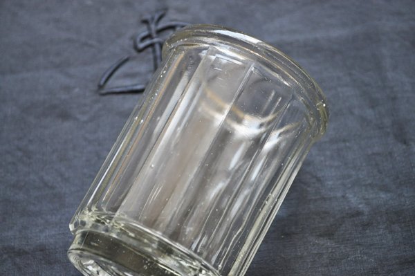 画像2: フランス・アンティーク ガラスジャムポット（瓶）/細ストレート
