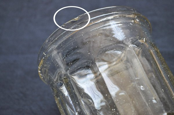 画像2: フランス・アンティーク ガラスジャムポット（瓶）/気泡