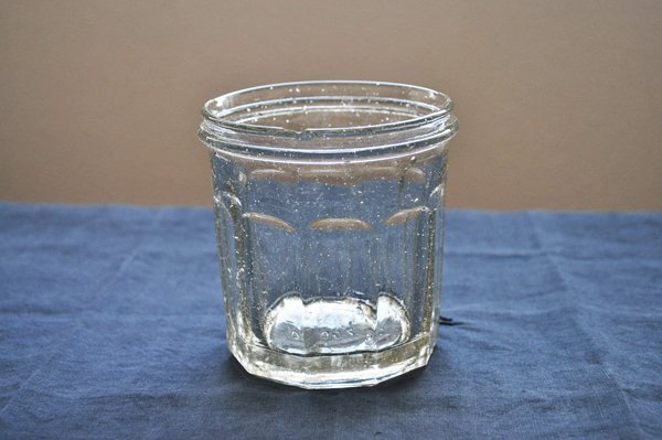 画像1: フランス・アンティーク ガラスジャムポット（瓶）/気泡
