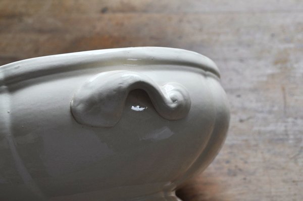 画像4: フランス・アンティーク サルグミンヌ 花リム/サラディエ(サラダボウル)