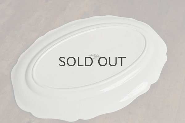 画像5: 【送料無料】フランス・アンティーク サルグミンヌ 花リム/オーバル プラッター大皿