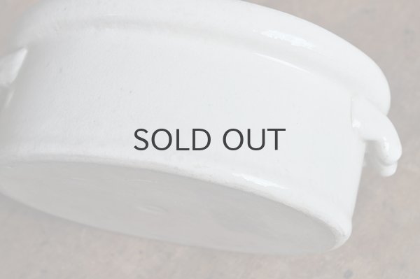 画像3: フランス・アンティーク 陶器テリーヌポット/オーバル/無地