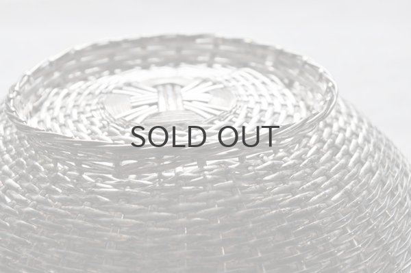 画像6: フランス・アンティーク 銀線 シルバーパニエ/パンかご/脚付き丸