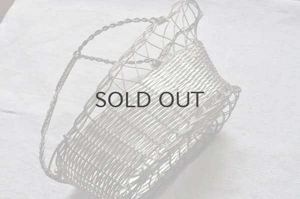 画像3: フランス・アンティーク 銀線 シルバー ワインボトルパニエ