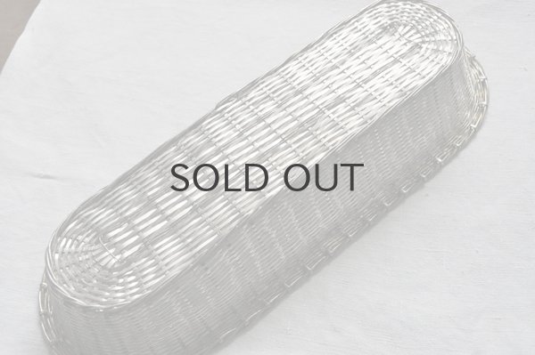 画像4: フランス・アンティーク 銀線 シルバーパニエ/パンかご/ロング