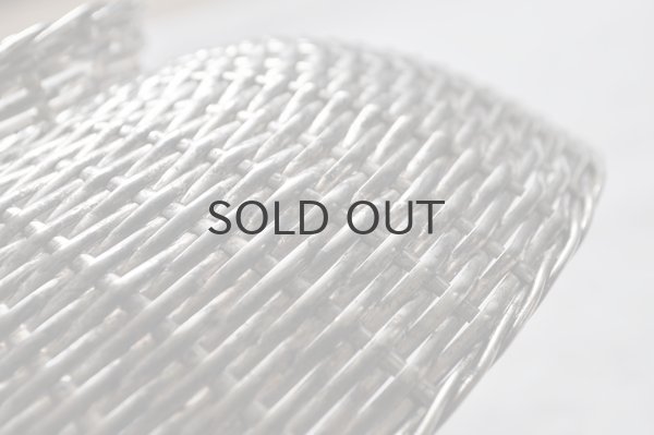 画像4: フランス・アンティーク 銀線 シルバーパニエ/パンかご/脚付き丸