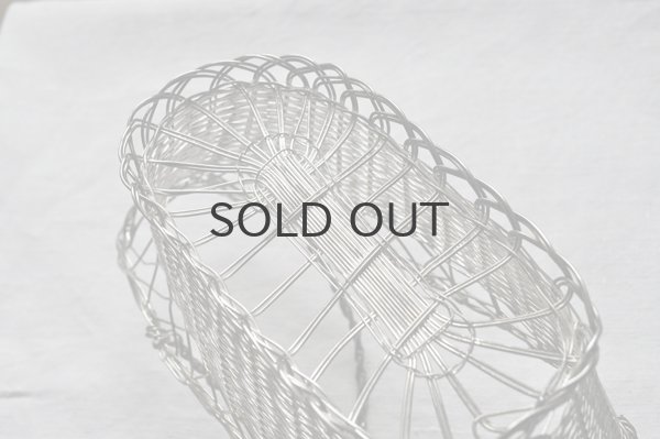 画像4: フランス・アンティーク 銀線 シルバー ワインボトルパニエ