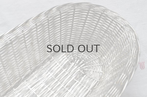 画像5: フランス・アンティーク 銀線 シルバーパニエ/パンかご/ロング