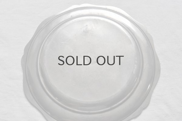 画像5: フランス・アンティーク ピューター（エタン）花リムプレート