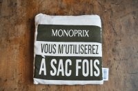 フランス・エコバッグ/MONOPRIX（モノプリ）コットン/コンパクト