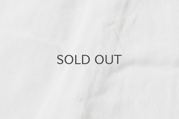 画像7: フランス・アンティーク リネンシーツ/モノグラム刺繍/Vg花文字　（シミあり）