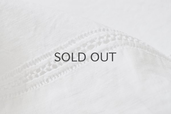 画像4: 【送料無料】フランス・アンティーク リネンシーツ/モノグラム刺繍/HC花文字