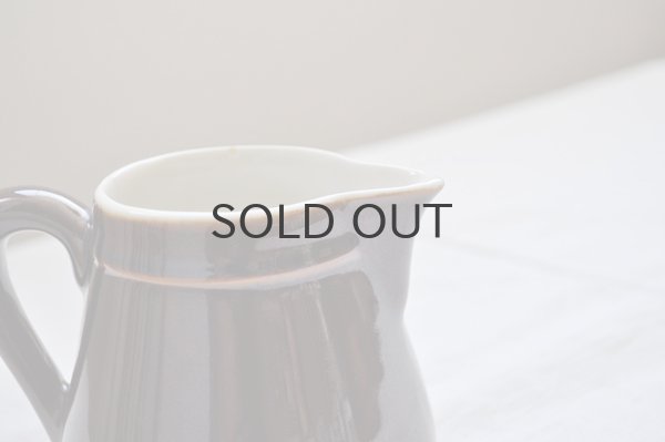 画像3: フランス・ヴィンテージ シンプルミルクジャグ/ あめ色