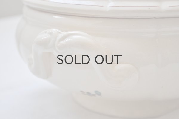 画像5: フランス・アンティーク SARREGUEMINES（サルグミンヌ）花リム スーピエール/花柄