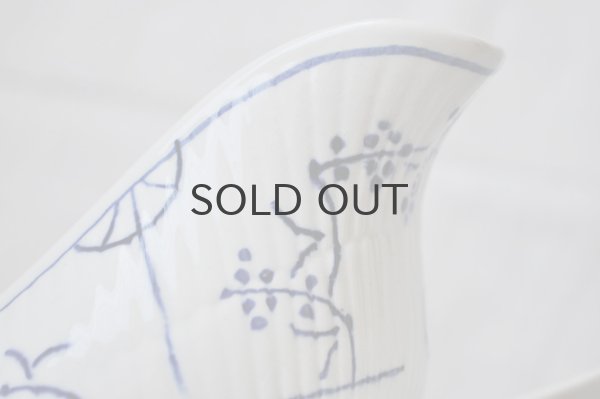 画像5: ベルギー・BOCH（ボッホ） サキソニー（ブルーフルーテッド）柄　ソーシエール