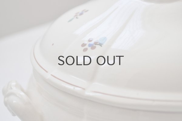 画像4: フランス・アンティーク SARREGUEMINES（サルグミンヌ）花リム スーピエール/花柄